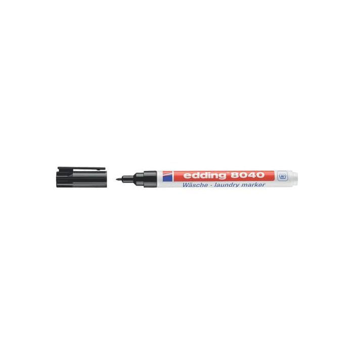 Marcatore per tessuto Edding 8040 a punta conica colore nero 4-8040001 main product photo