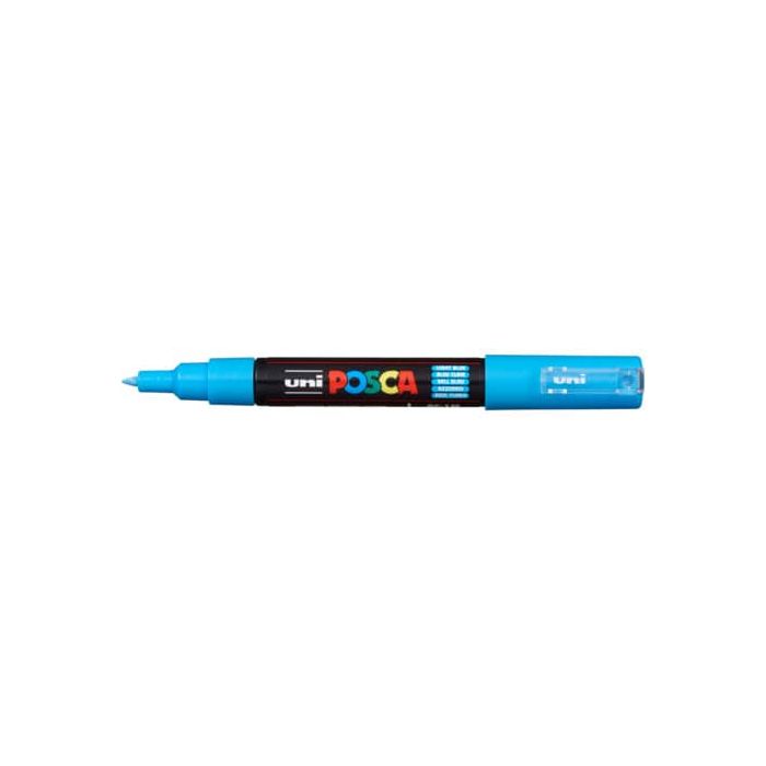 Marcatore Uni Posca punta extra fine colore azzurro PC1M-AZ main product photo
