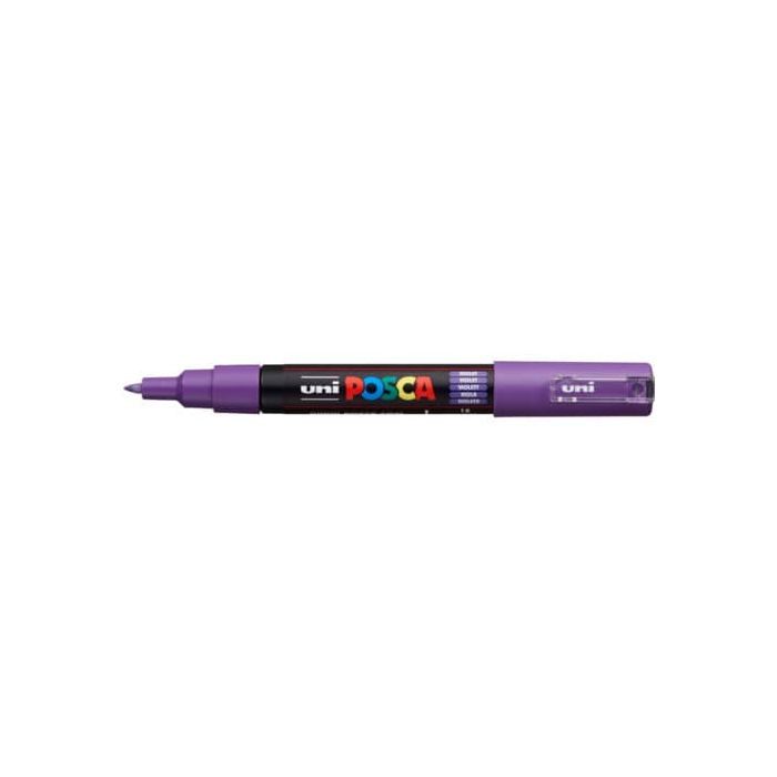 Marcatore Uni Posca punta extra fine colore viola PC1M-VI main product photo