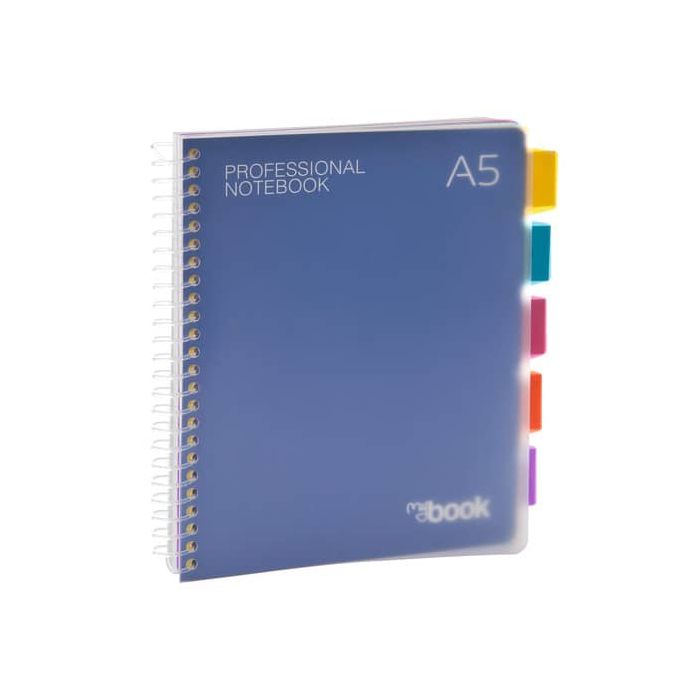 Quaderno Maxi spiralato con fori e divisori Nikoffice A5 - 150 ff - 5 mm - 30NIK041/1 main product photo