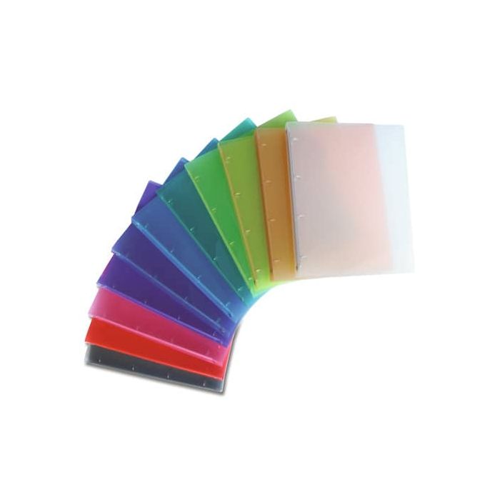 Raccoglitore trasparente 4 anelli Nikoffice in colori assortiti dimetro 30 - colorato - 01NIK177/4N main product photo