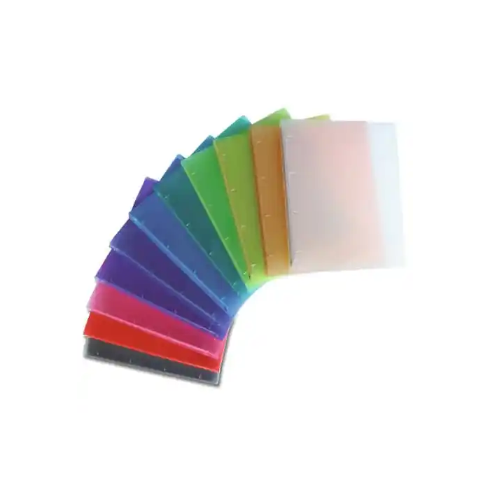 Raccoglitore trasparente 4 anelli Nikoffice in colori assortiti dimetro 30 - rigato - 01NIK177/2 main product photo