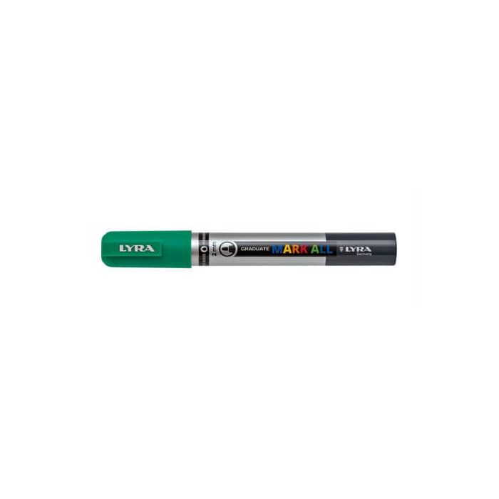 Marcatore a tempera Graduate Mark All punta tonda 2 mm Lyra verde smeraldo L6820063 main product photo