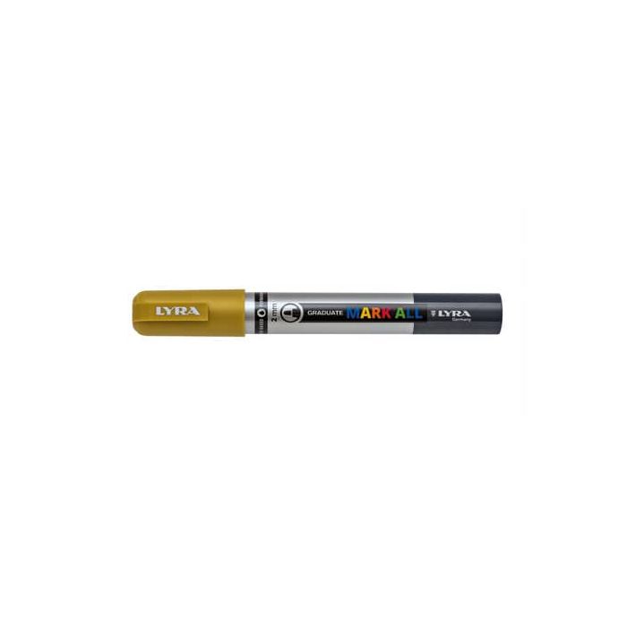 Marcatore a tempera Graduate Mark All punta tonda 2 mm Lyra oro L6820250 main product photo