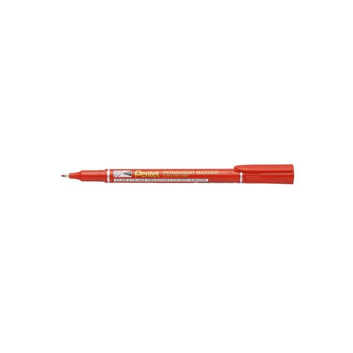 Marcatore permanente AmiKo punta extra fine - tratto 0,6 mm - conf. 12 pezzi Pentel rosso - NF450-B main product photo