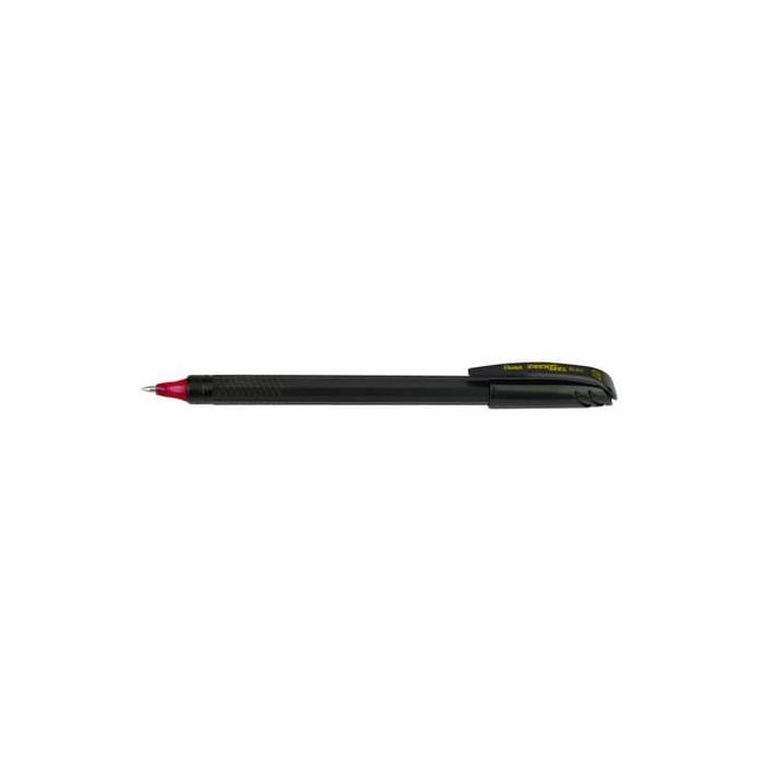 Roller ricaricabile Pentel EnerGel con cappuccio - materiale 96% riciclato - rosso - conf. 12 pezzi - BL417R-B main product photo