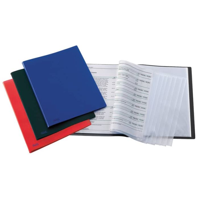 Portalistino a fogli fissi FAVORIT Sviluppo liscio 22x30 cm 40 buste blu 400035522 main product photo