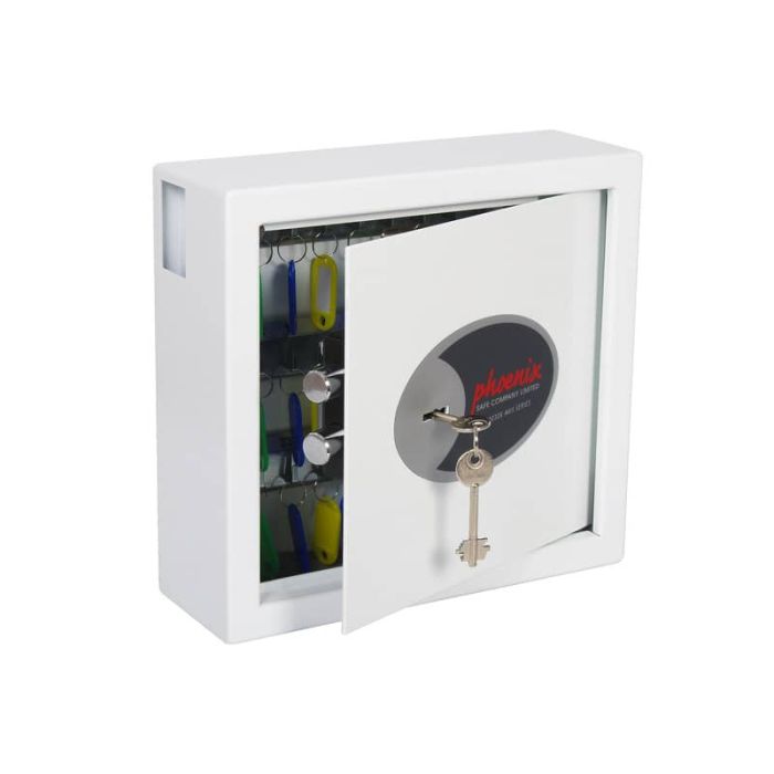 Cassaforte portachiavi 30 ganci Security Italia Cygnus bianco serratura a chiave bianco - KS0031K main product photo