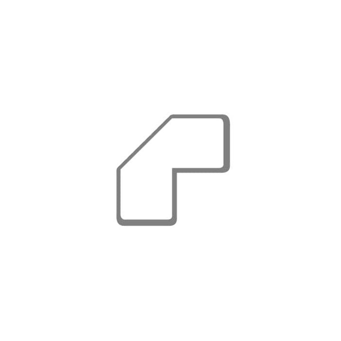 Sticker per pavimenti a L - 10x5 cm - Tarifold bianco conf. 10 pz - B197202 main product photo