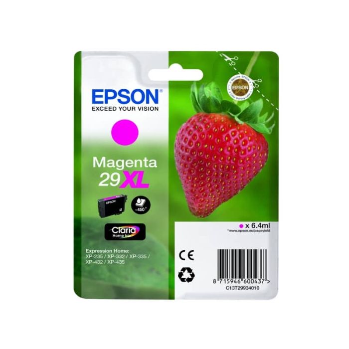 Cartuccia inkjet alta capacità Fragola T29XL Epson magenta C13T29934012 main product photo