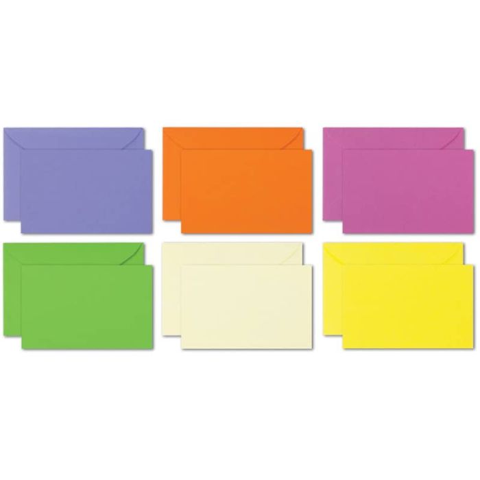 Biglietti con busta Ellebi-Sadoch Capri formato 9 - 9x14 cm - colori forti assortiti - Conf. 100 pezzi - 8320 main product photo