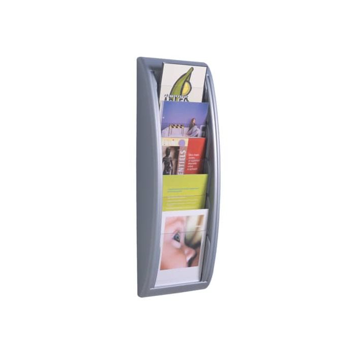Espositori da terra Paperflow alluminio 5 scomparti per formati A5 22,8x9,5x65 cm - K540635 main product photo