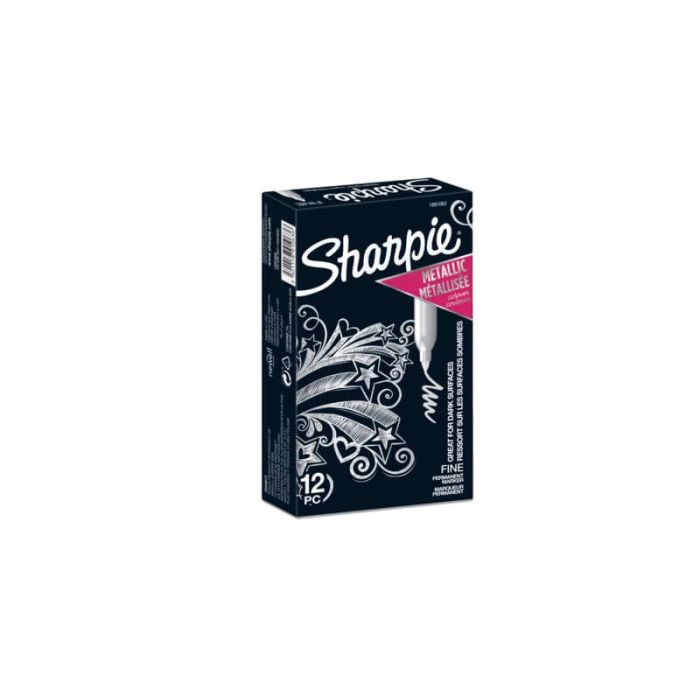 Marcatore permanente Sharpie Metallic F punta conica 3 mm argento 1891063 main product photo