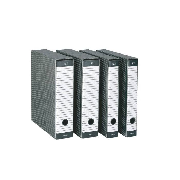 Registratore con custodia Esselte G15 Delsoline protocollo 29,5x35 cm - dorso 8 grigio - 390715060 main product photo