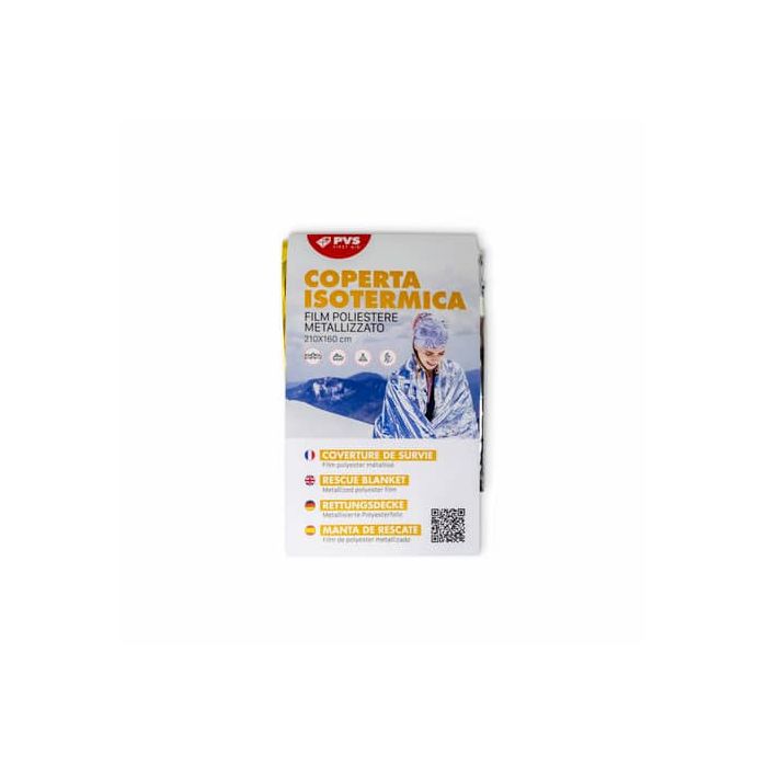 Coperta isotermica anti caldo (lato argento) e anti freddo (lato oro) - 63 g PVS 210x160 cm - COP216 main product photo