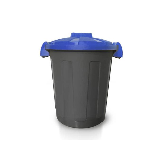 Bidone 25 litri dotato di coperchio e due chiusure esterne PP Mobil Plastic blu - 105/25-BLB main product photo