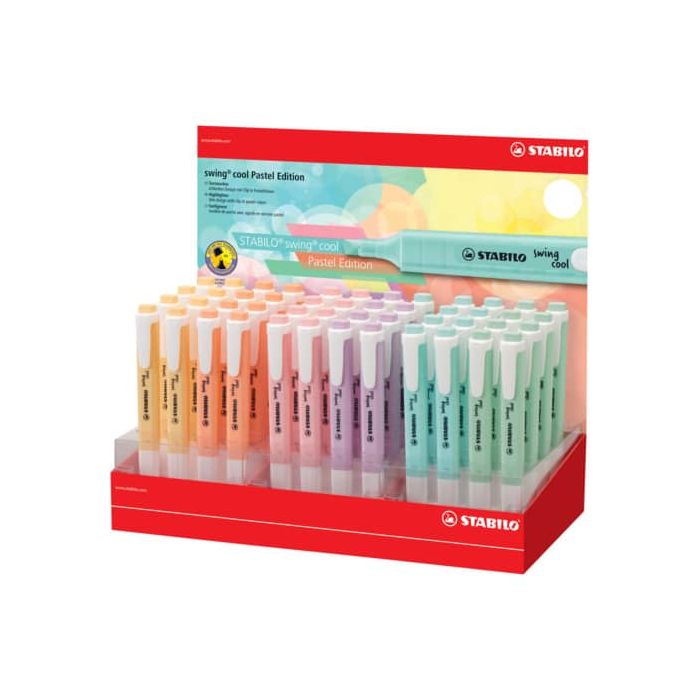 Display evidenziatori Stabilo Swing Cool Pastel assortiti 275/48-8-2 main product photo