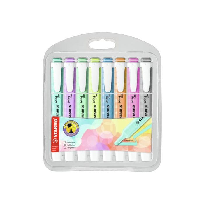 Evidenziatori Swing Cool Pastel Stabilo conf. 8 colori assortiti 275/8-08-2 main product photo