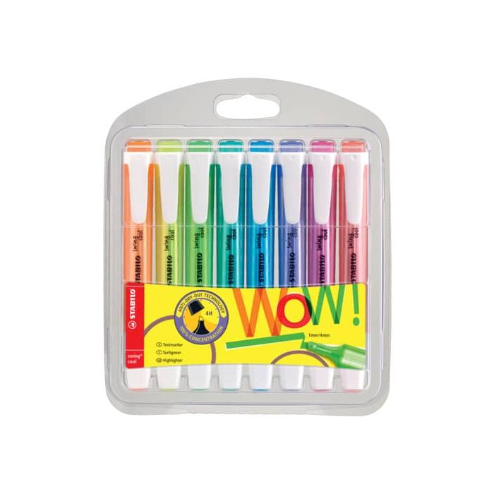 Evidenziatori Swing Cool WOW Stabilo conf. 8 colori fluo assortiti 275/8-3 main product photo