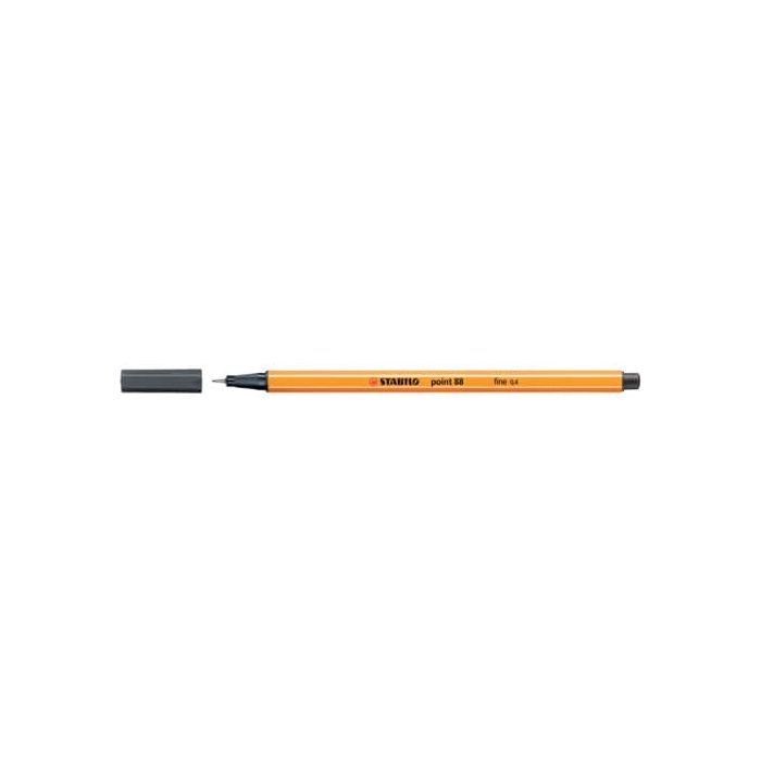 Fineliner Stabilo Point 88® 0,4 mm grigio nerastro 88/97 main product photo