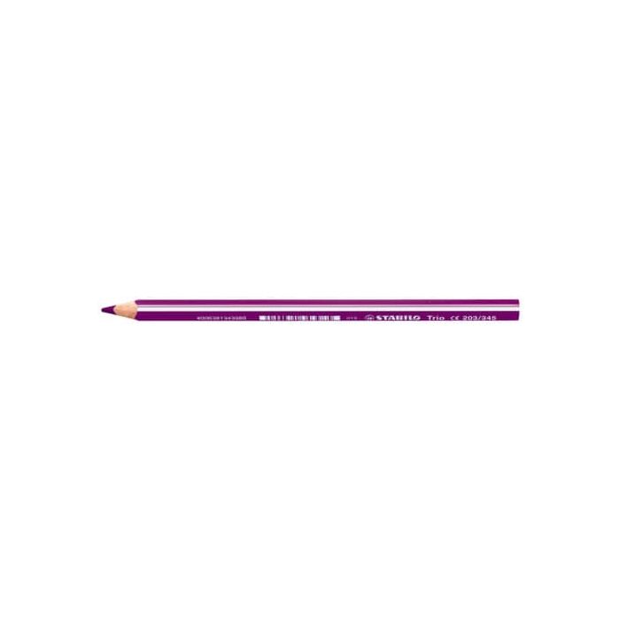 Matite colorate Stabilo Trio Maxi tratto 4,2 mm conf. 12 pz rosso viola 203/345 main product photo