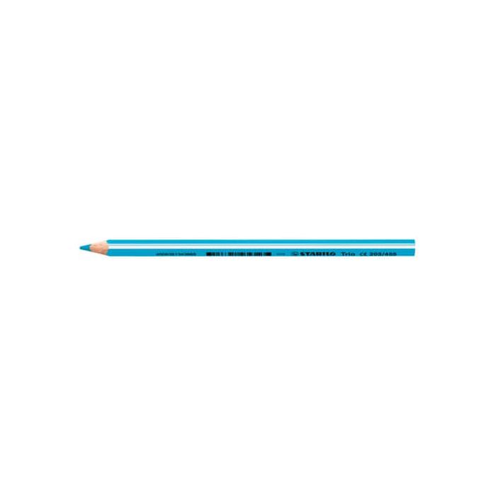 Matite colorate Stabilo Trio Maxi tratto 4,2 mm conf. 12 pz blu cielo 203/455 main product photo