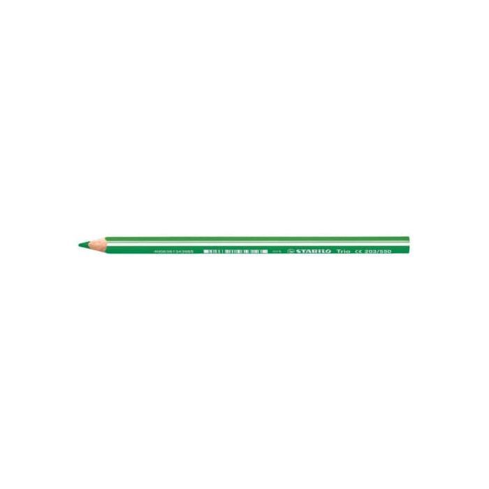 Matite colorate Stabilo Trio Maxi tratto 4,2 mm conf. 12 pz giallo verde 203/550 main product photo