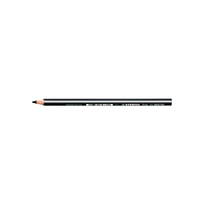 Matite colorate Stabilo Trio Maxi tratto 4,2 mm conf. 12 pz nero 203/750 main product photo