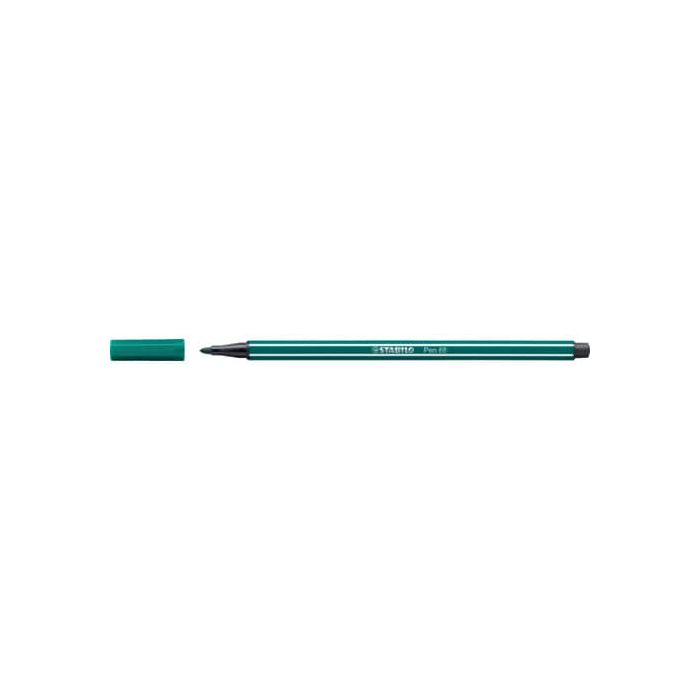 Pennarelli Stabilo Pen 68 tratto 1 mm verde turchese 68/53 main product photo