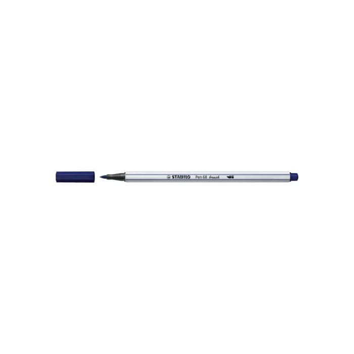 Pennarello Stabilo Pen 68 brush - punta a pennello - M 1 mm blu di prussia - 568/22 main product photo