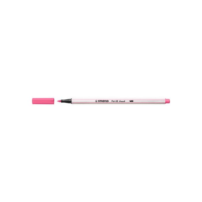 Pennarello Stabilo Pen 68 brush - punta a pennello - M 1 mm rosa 568/29 main product photo