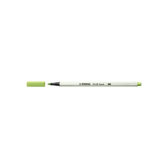 Pennarello Stabilo Pen 68 brush - punta a pennello - M 1 mm pistacchio 568/34 main product photo