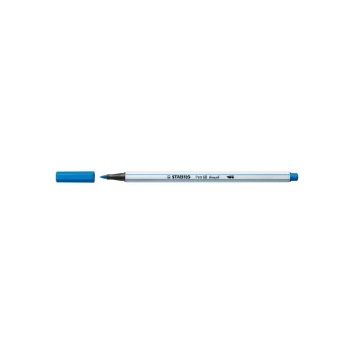 Pennarello Stabilo Pen 68 brush - punta a pennello - M 1 mm blu scuro 568/41 main product photo