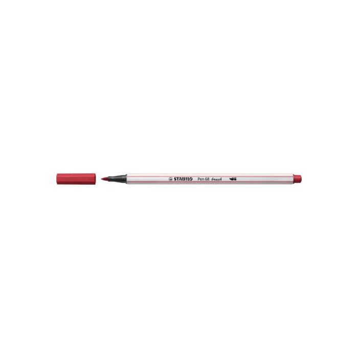 Pennarello Stabilo Pen 68 brush - punta a pennello - M 1 mm rosso scuro 568/50 main product photo