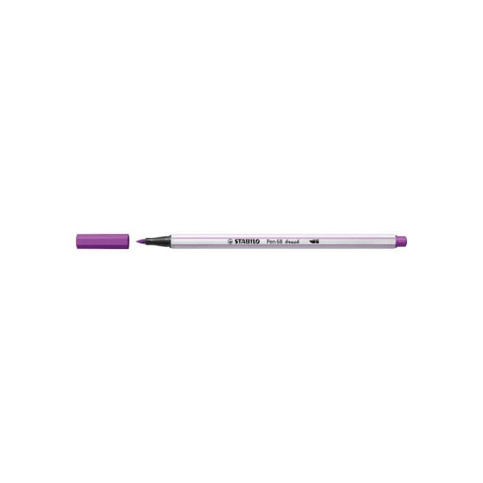 Pennarello Stabilo Pen 68 brush - punta a pennello - M 1 mm lilla 568/58 main product photo