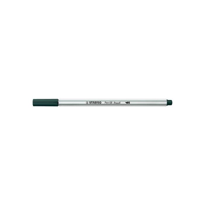 Pennarello Stabilo Pen 68 brush - punta a pennello - M 1 mm verde terra 568/63 main product photo