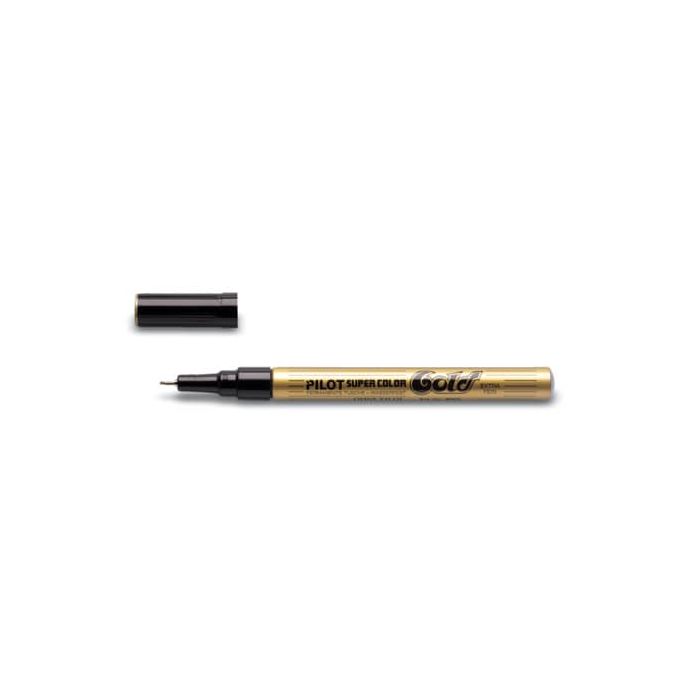 Marcatore a vernice Pilot Super Color punta in fibra di acrilico 1 mm oro - 002452 main product photo