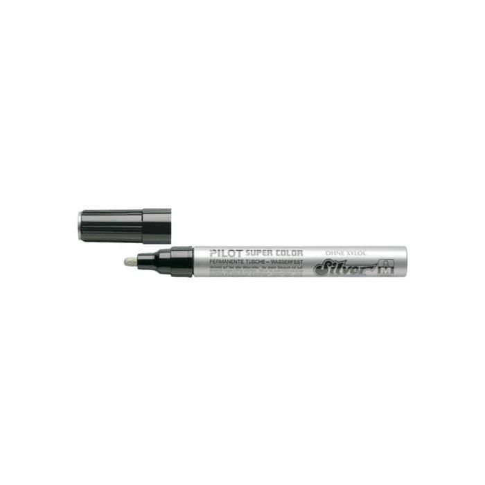 Marcatore a vernice Pilot Super Color punta in fibra di acrilico 4,5 mm argento - 002440 main product photo