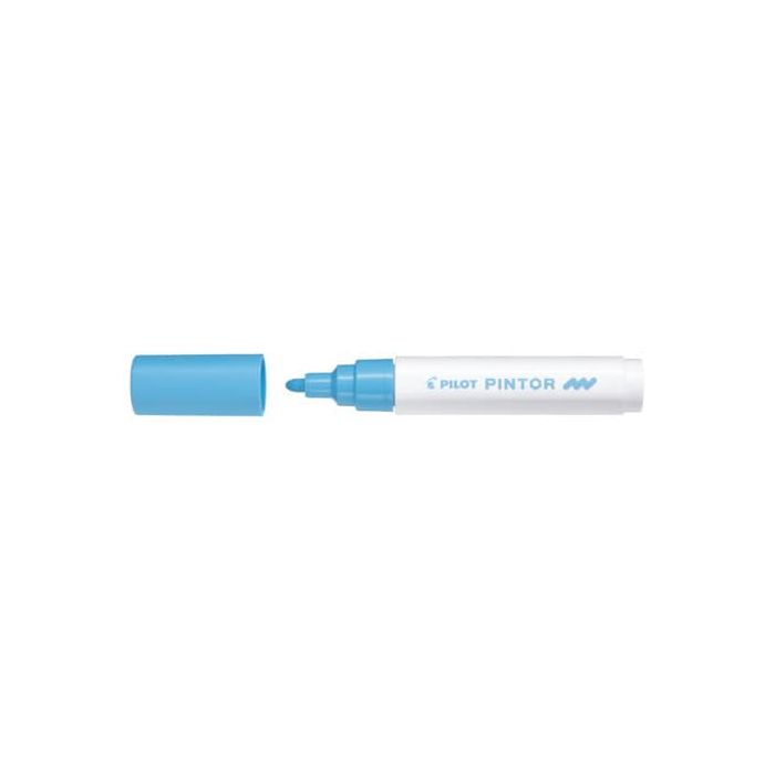 Marcatore multisuperficie Pilot Pintor a base d'acqua punta in fibra 4,5 mm blu pastello - 002372 main product photo