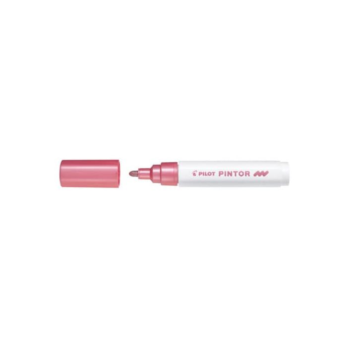 Marcatore multisuperficie Pilot Pintor a base d'acqua punta in fibra 4,5 mm rosa metallizzato - 002378 main product photo