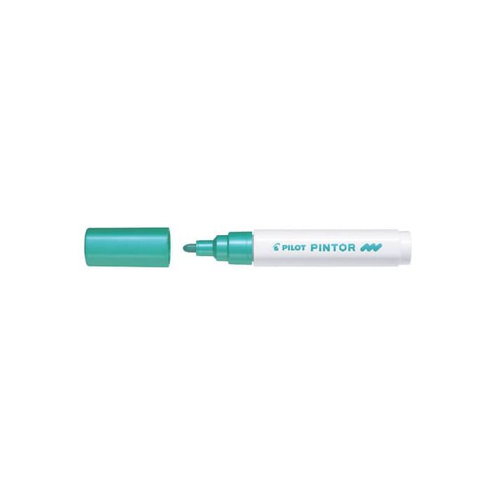 Marcatore multisuperficie Pilot Pintor a base d'acqua punta in fibra 4,5 mm verde metallizzato - 002379 main product photo