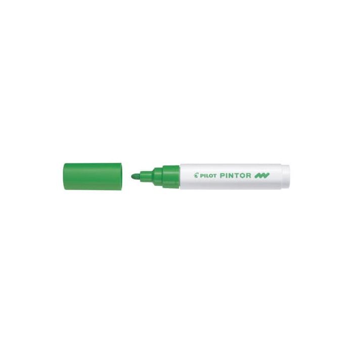 Marcatore multisuperficie Pilot Pintor a base d'acqua punta in fibra 4,5 mm verde chiaro - 002387 main product photo