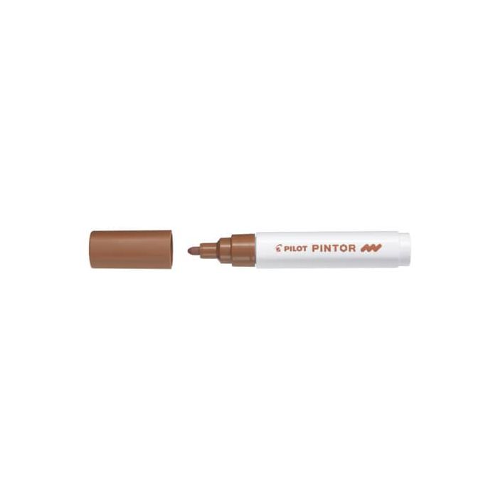 Marcatore multisuperficie Pilot Pintor a base d'acqua punta in fibra 4,5 mm marrone - 002388 main product photo