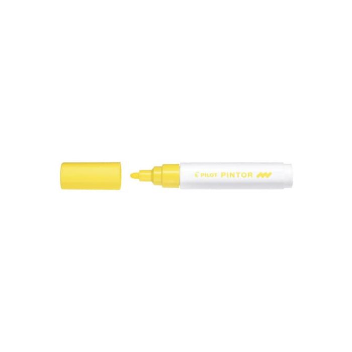 Marcatore multisuperficie Pilot Pintor a base d'acqua punta in fibra 4,5 mm giallo - 002390 main product photo