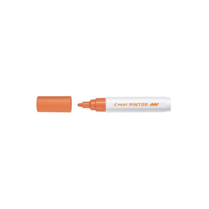 Marcatore multisuperficie Pilot Pintor a base d'acqua punta in fibra 4,5 mm arancio - 002391 main product photo