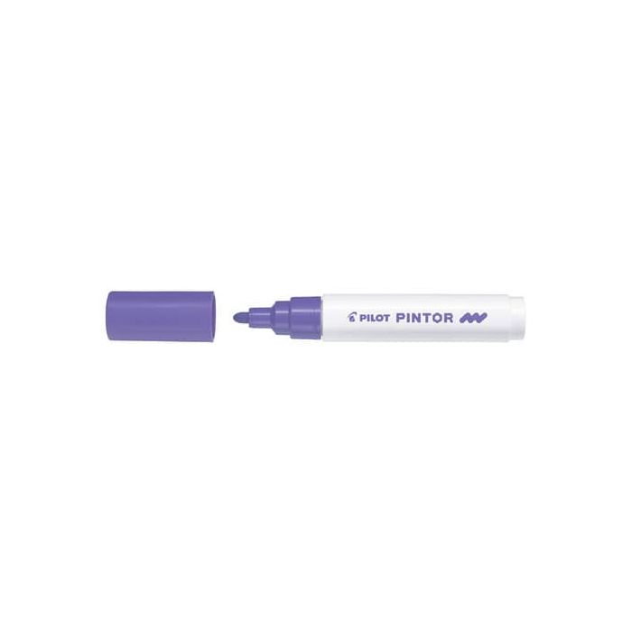 Marcatore multisuperficie Pilot Pintor a base d'acqua punta in fibra 4,5 mm viola - 002393 main product photo