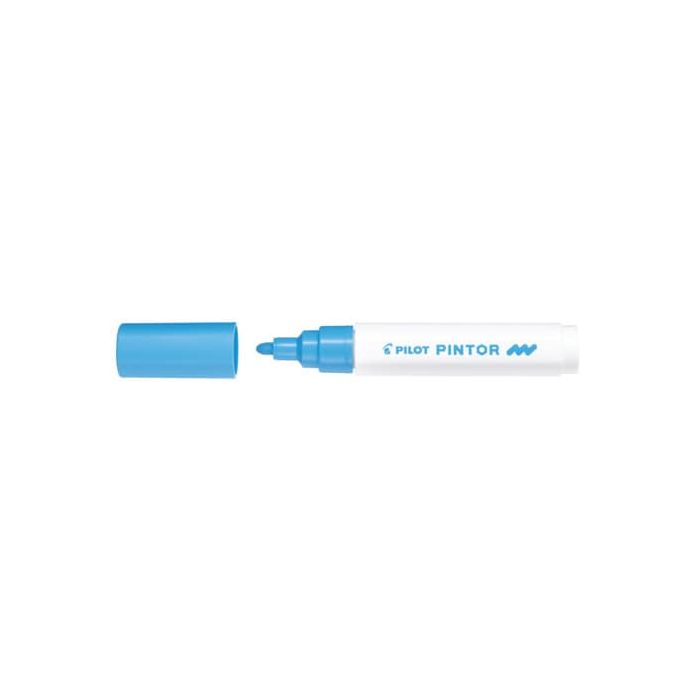 Marcatore multisuperficie Pilot Pintor a base d'acqua punta in fibra 4,5 mm azzurro - 002394 main product photo