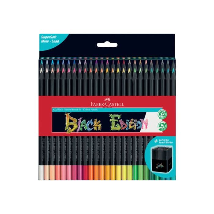Matite colorate Faber Castell black edition colori assortiti conf. 50 pezzi - 116450 main product photo