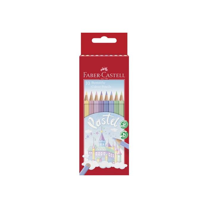 Matite colorate Faber Castell pastel colori assortiti - conf. 10 pezzi - 111211 main product photo
