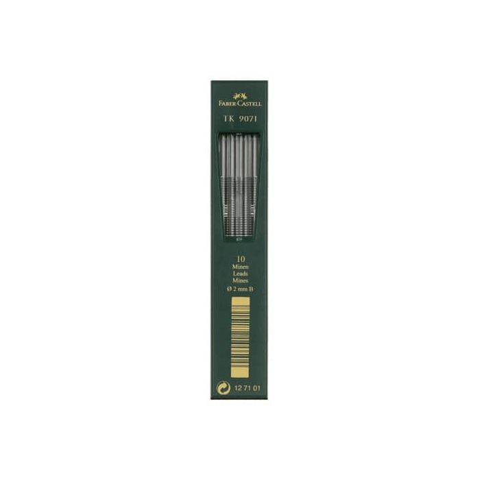Mine Faber Castell Super Polymer 2 mm B conf. 10 pezzi - 127101 main product photo